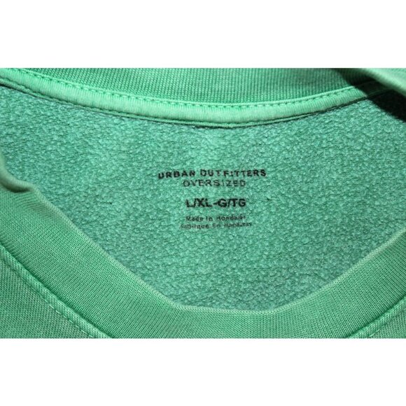 URBAN OUTFITTERS Old Sport 1985 Puff Paint Pullover Sweatshirt in Green (L/XL) - Picture 6 of 12